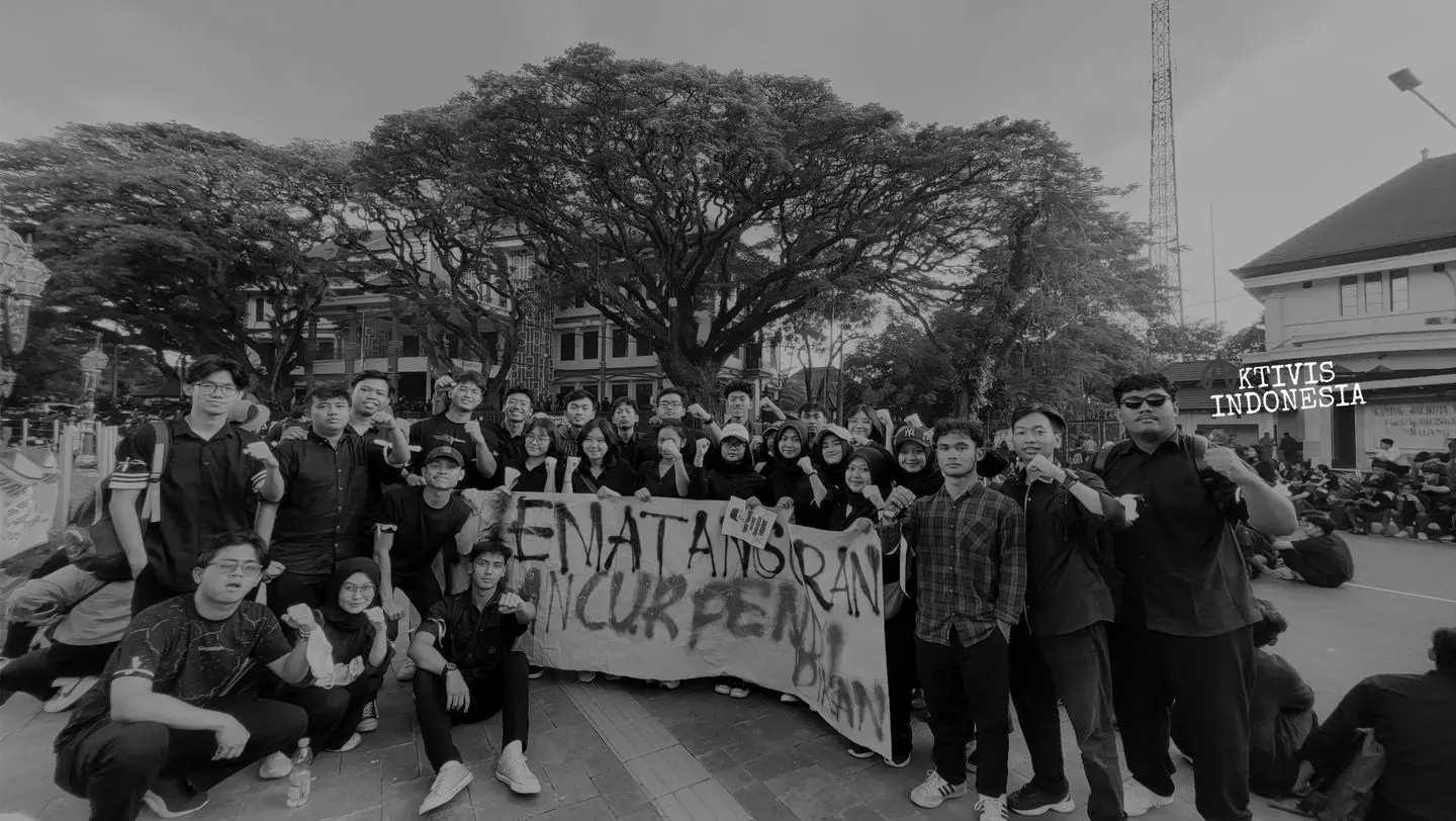 Aksi mahasiswa Universitas Brawijaya Malang